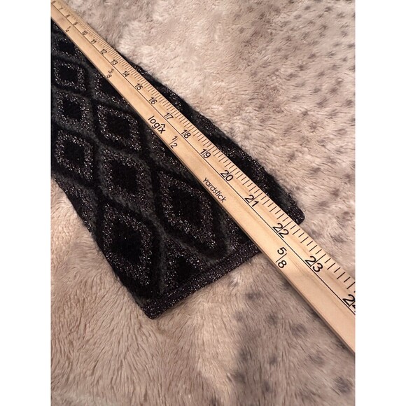 Jones New York‎ Collection Metallic Cardigan Sweater Threaded Black Silver S/4-6 - Picture 8 of 11